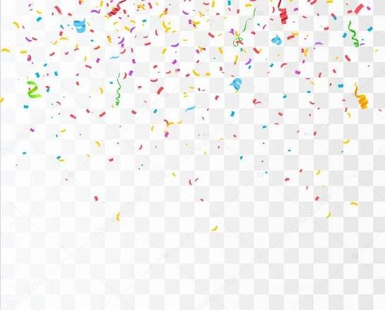 Descargar - Color Confetti aislado sobre fondo blanco. Celebra la ilustración vectorial — Ilustración