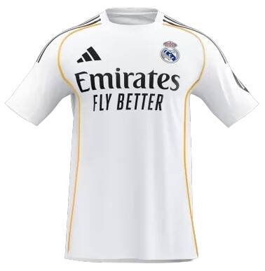 Real Madrid Home Soccer Jersey 2025/26 - gogoalshop