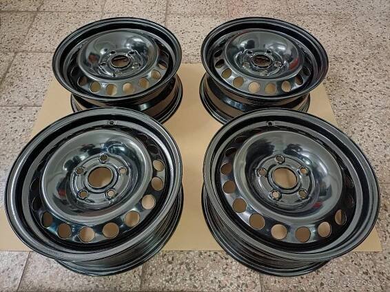 Plechové disky 5x112, ET47, R15 Škoda, Audi, VW, Seat - Nymburk