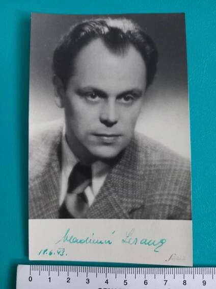 Podpis, autogram, foto VLADIMÍR LERAUS, herec