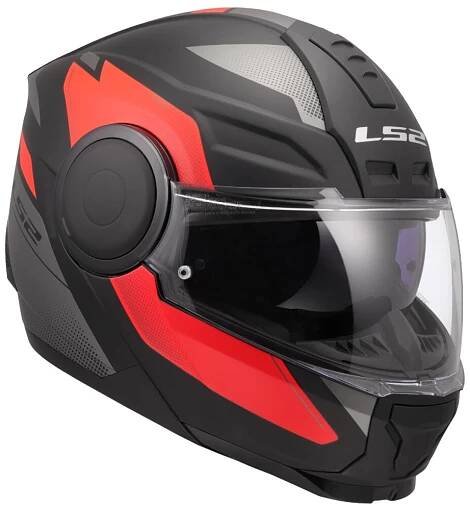Výklopná helma na motorku LS2 FF902 Scope II Duria černo-červená