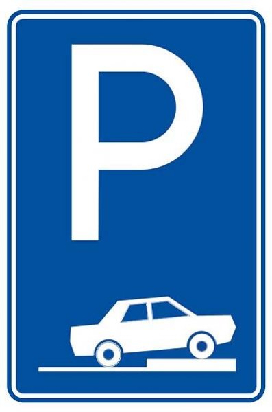 Parkig Area sign P-3d