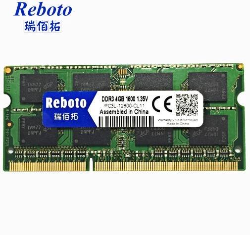Paměť DDR3 4GB 1600MHz PC3L-12800S REBOTO 16chip sodim - Autobaterky Battery, Baterie, Záložní zdroje, UPS