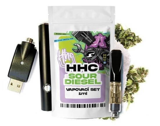 Vaporizer Sour Diesel 94% HHC 1 ml - levnypoppers.cz