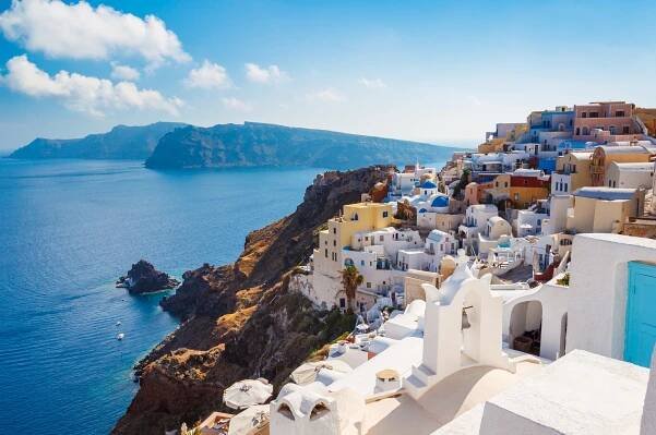 Ostrov Santorini, Řecko — Stock obrázek