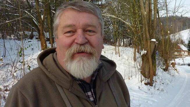 Odcházející kastelán zámku ve Velkých Losinách František Fiala. 1. ledna 2012 jde do důchodu.
