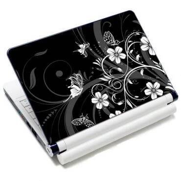 Samolepka, skin Huado pro notebook 12"-15,6" Květiny a motýlci