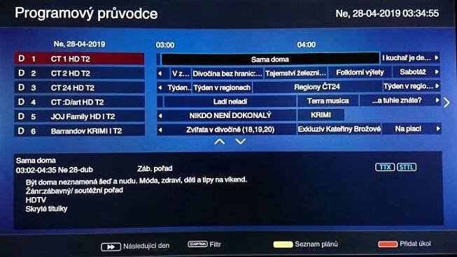 Přehledný TV program součástí LED televizoru Sencor SLE 2472TCS_04