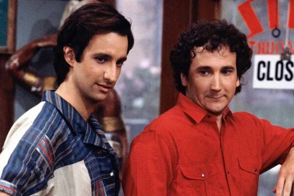 Bronson Pinchot and Mark Linn-Baker in ''Perfect Strangers'