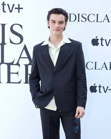 Louis Partridge attends the Venice International Film Festival cocktail reception of the Apple TV+ limited series 'Disclaimer' at the Hotel Excelsior Pool Bar on August 29, 2024 in Venice, Italy.