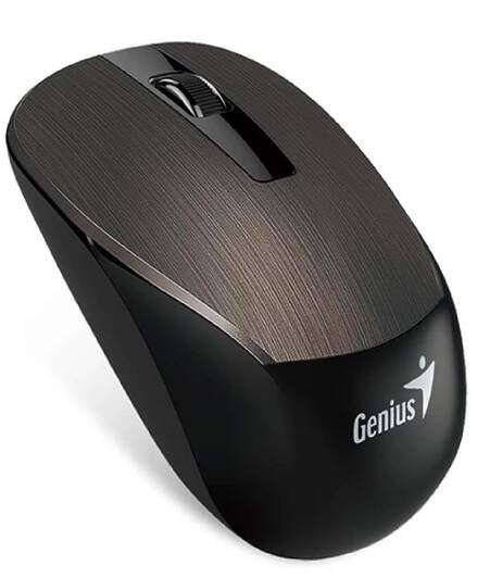 Myš Genius NX-7015, 2.4 [GHz],optická, 3tl.,1kolečko, bezdrátová, tmavá hnědá