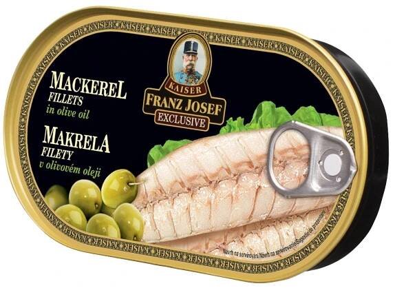 Franz Josef Kaiser Exclusive Makrela filety v olivovém oleji 170 g