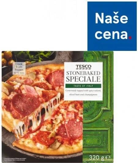 Tesco Stonebaked Speciale pizza 320 g