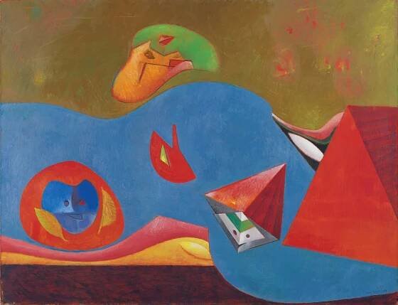 Max Ernst (1891 - 1976) - While the Earth Sleeps - Basil & Elise Goulandris Foundation
