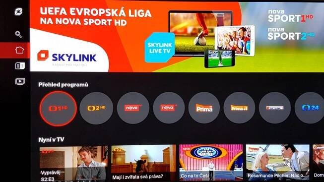 Platforma Skylink Live TV v tmavém módu | foto: Lukáš Polák,  Český rozhlas