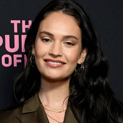 Lily James Swapped Her Iconic Blonde Hair for Black — See Photo