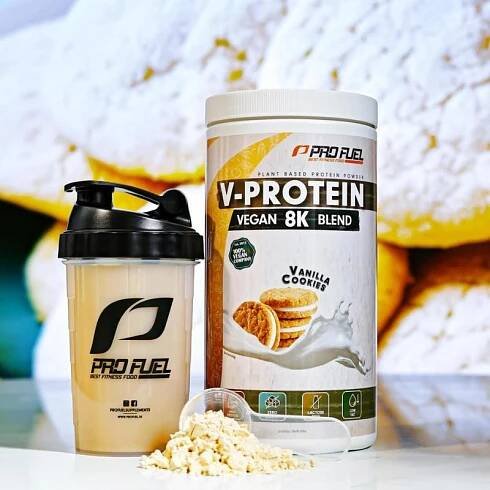 Profuel V-Protein 8K vegan vanilkové sušenky, 750 g | Vegmart.cz