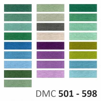 952 G6 Bavlnky DMC 501 - 598 - vyberte barvu