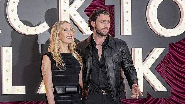 Sam Taylor-Johnsonová a Aaron Taylor-Johnson (Londýn, 8. dubna 2024)