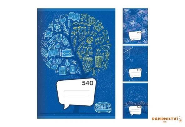 Školní sešit A5 540 čistý 40 listů Notes - MGGA Papírnictví