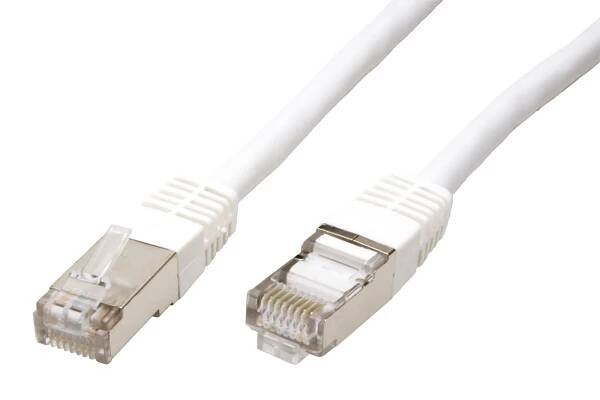 S/FTP patchkabel kat. 6, 0,5m, bílý