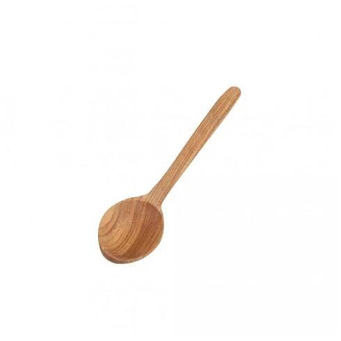Dřevěná naběračka do dóz, velká kulatá lžíce, SPOON, 16cm - třešeň