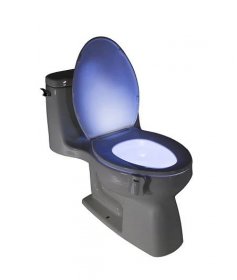 Osvětlení WC (20 fotografií): jak funguje možnost s pohybovým senzorem, návody a recenze, Glowbowl a produkty z Číny