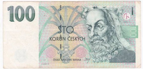 100 Kč 1997 bankovka série H - Bankovky