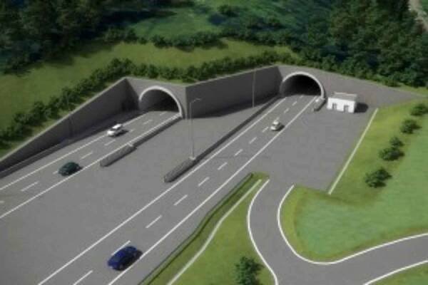 Vizualizace plánovaného tunelu homole na dálnici D35