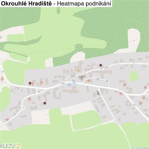 Okrouhlé Hradiště - mapy | Kurzy.cz