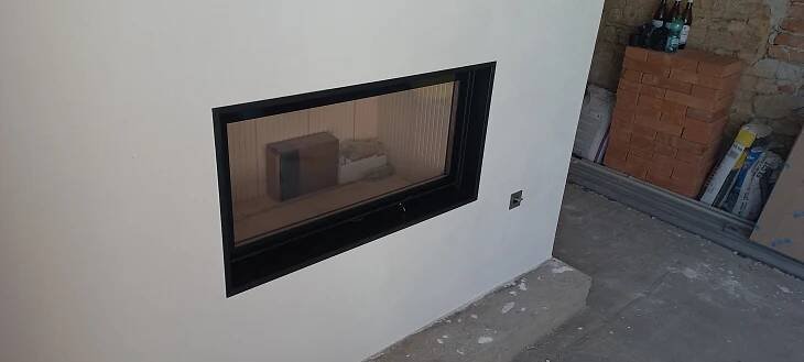 krby - fotky realizací focené na stavbě při předání