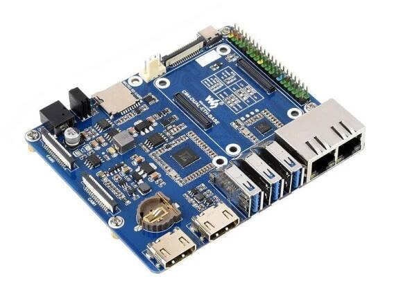 Dual Gigabit Ethernet Base Board for Raspberry Pi Compute Module 4