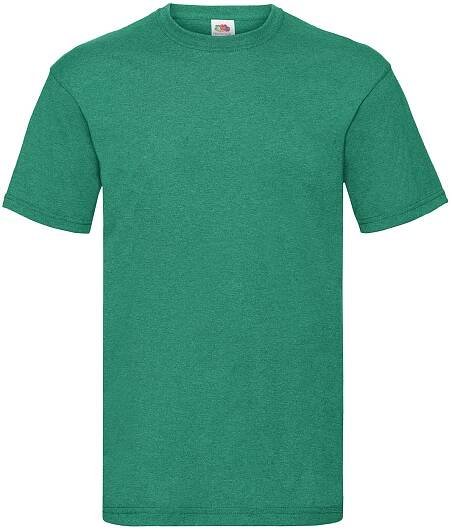 Pánské tričko Fruit of the Loom Valueweight T, Retro Heather Green