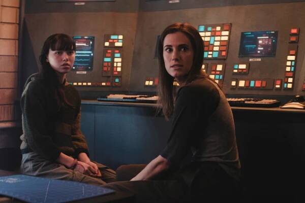Still from M3GAN 2.0 showing Violet McGraw and Allison Williams.