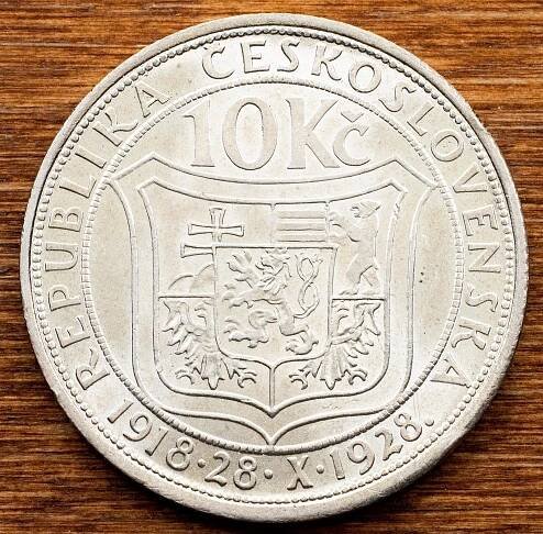 41. Československo, 10 Koruna 1928, Kremnica - T. G. Masaryk | Aukro