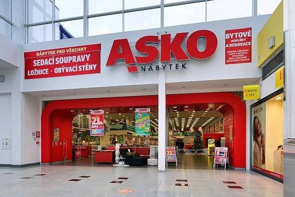Asko nábytek prodejna Brno Modřice OC Olympia | Viame.cz