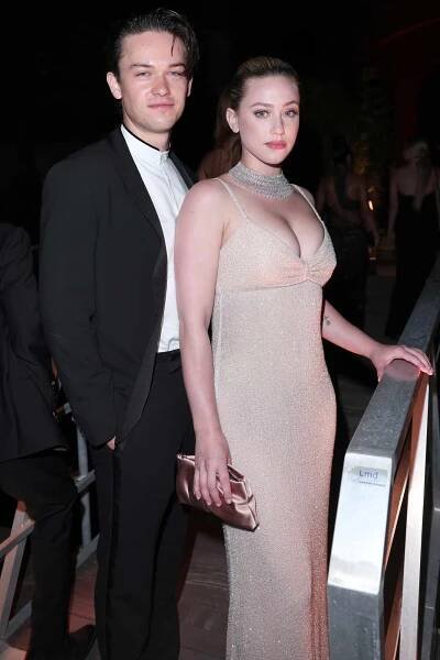 Jack Martin and Lili Reinhart attend Giorgio Armani One Night In Venice on September 02, 2023