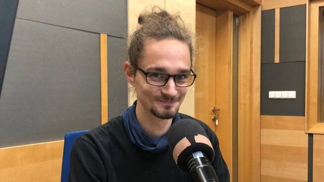 Adam Kořán,  herec Městského divadla Zlín,  moderátor Českého rozhlasu Zlín | foto: Marek Dolina,  Český rozhlas