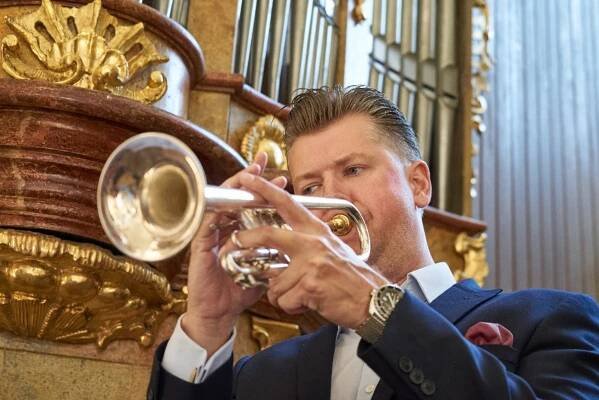 Trumpetista Houdek a varhaník Čech vystoupili na festivalu Hudební léto Kuks