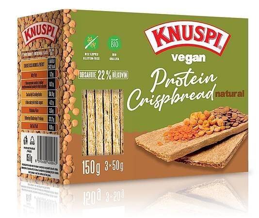 KNUSPI Vegan protein crispbread natural 150 g