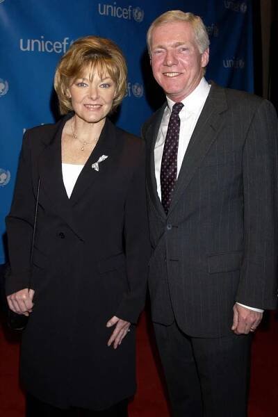 Jane Curtin and husband Patrick Lynch during UNICEF Goodwill Gala at The Beverly Hilton in Beverly Hills, California.