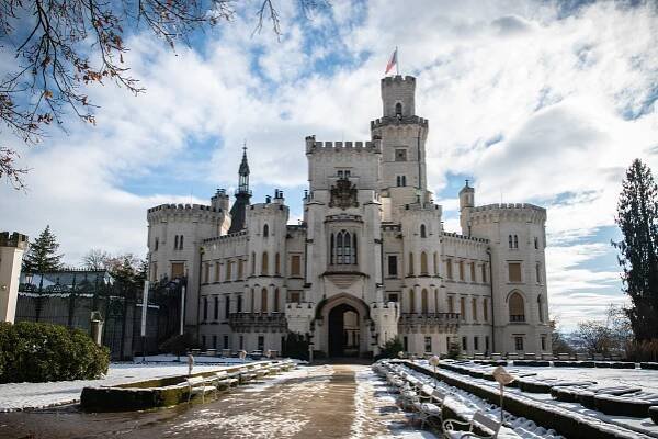 FOTO: Hluboká nad Vltavou je v zimě jako z pohádky