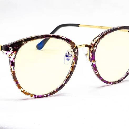GLASSA Blue Light Blocking Glasses PCG 010, dioptrie +2,00 vínovo zlatá