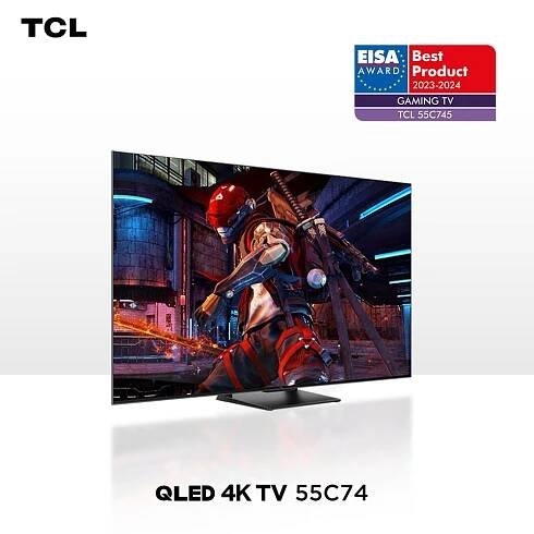 TCL 55C745 vítězí v kategorii herních televizorů a získává ocenění EISA Gaming TV