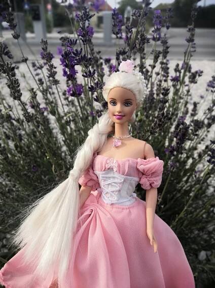 Barbie Cool clips 2001-Ružové Šaty od Martiny Paurovej