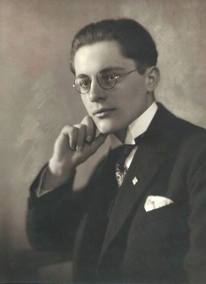 Fritz Stein Portraitfoto ca. 25 Jahre alt, um 1929