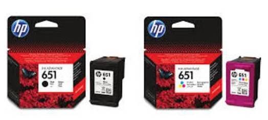 C2P10AE Toner pro Deskjet Ink Advantage 5575 serie tiskáren, HP 651 černá, 600 stránek