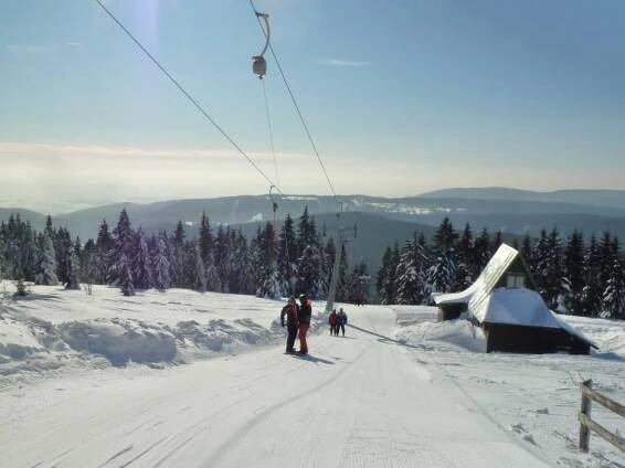 Ski areál Neklid - Boží Dar - informace a mapa