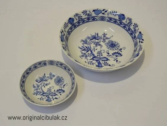 Henriette cibulák kompotová souprava henrieta Saphyr Thun 6 osob 7 dílů cibulákový porcelán Nová Role