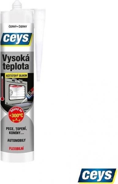 CEYS Silikon acetát vysoká teplota 280g černý